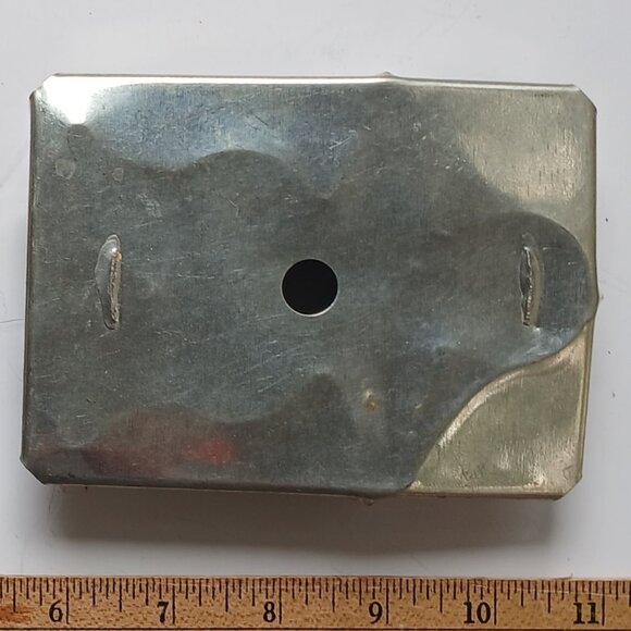 VTG Tin Metal Cookie Cutters Farmhouse Christmas Lot of 20 Tart Tins Soldered - Picture 7 of 15